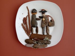 Керамични пана с речни камъни